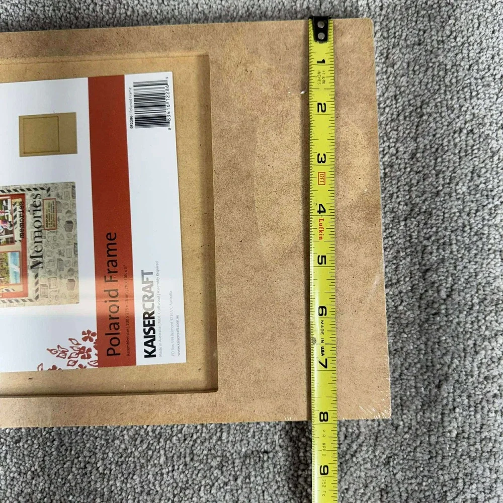 Kaisercraft Polaroid Frame Tan MDF Craftwood SB2286‎ Home Decor